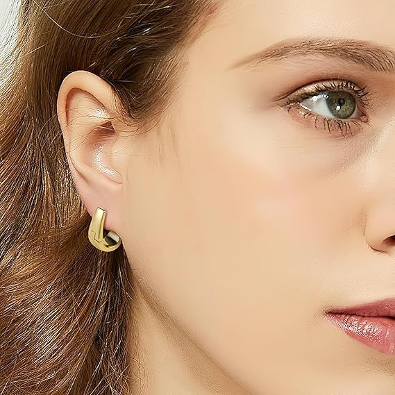 Gold Hoop Earrings 4