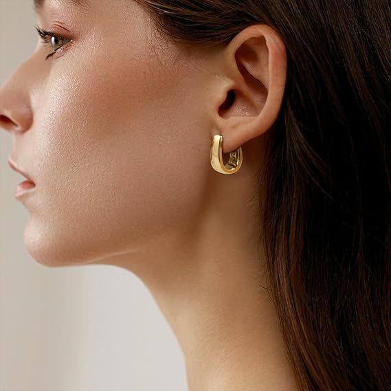 Gold Hoop Earrings 3