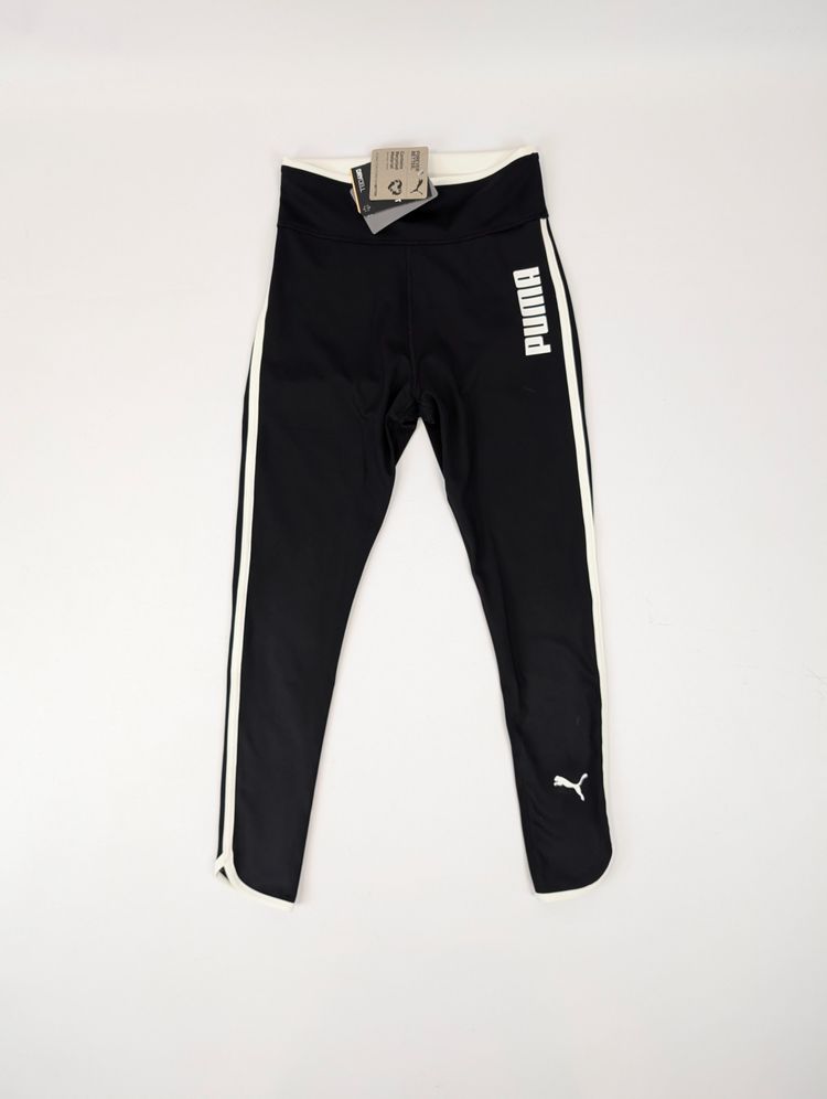 Nowe legginsy Puma XS czarne wysoki stan lampasy gymwear athleisure fitness