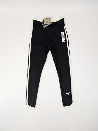 Nowe legginsy Puma XS czarne wysoki stan lampasy gymwear athleisure fitness