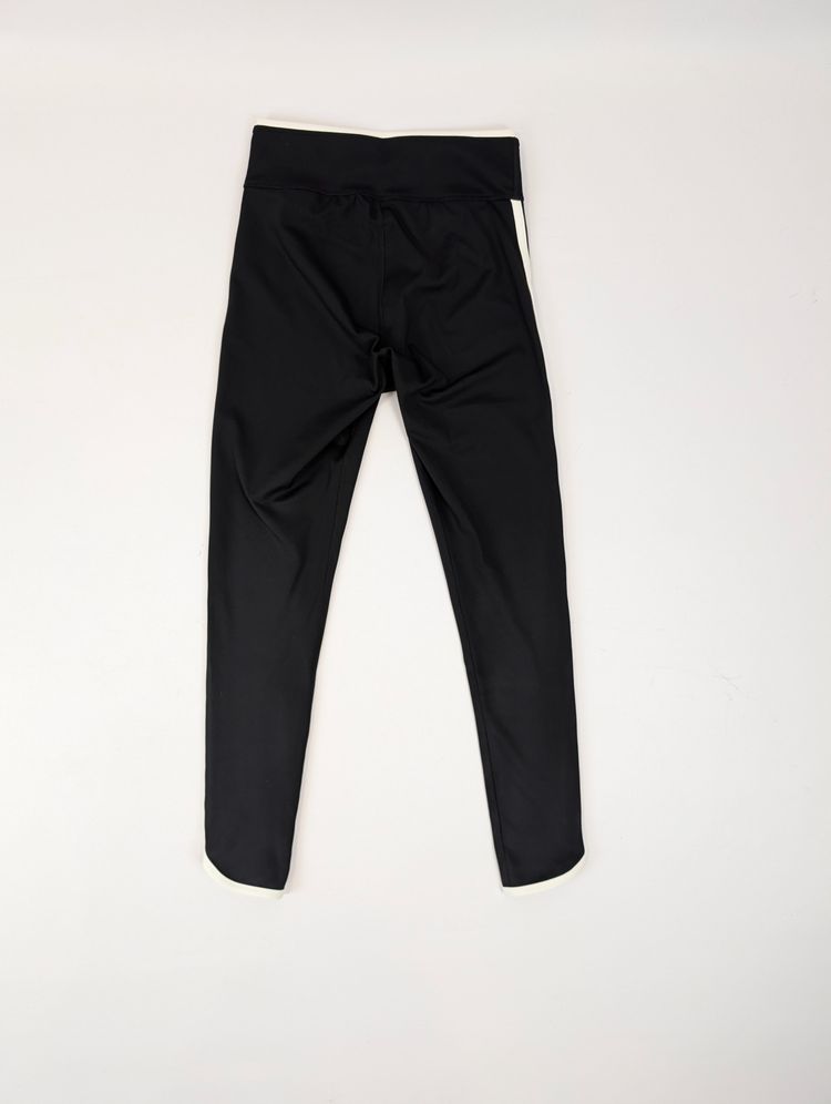Nowe legginsy Puma XS czarne wysoki stan lampasy gymwear athleisure fitness image 2