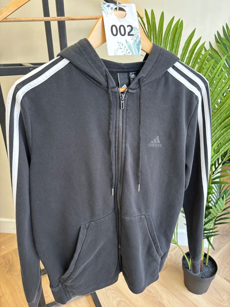 Adidas Black Zip-Up Hoodie