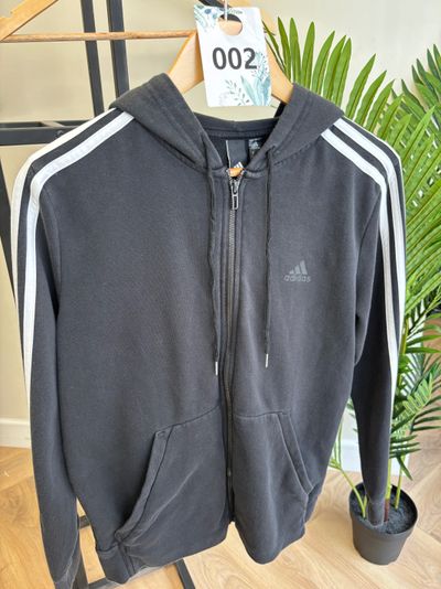 Adidas Black Zip-Up Hoodie