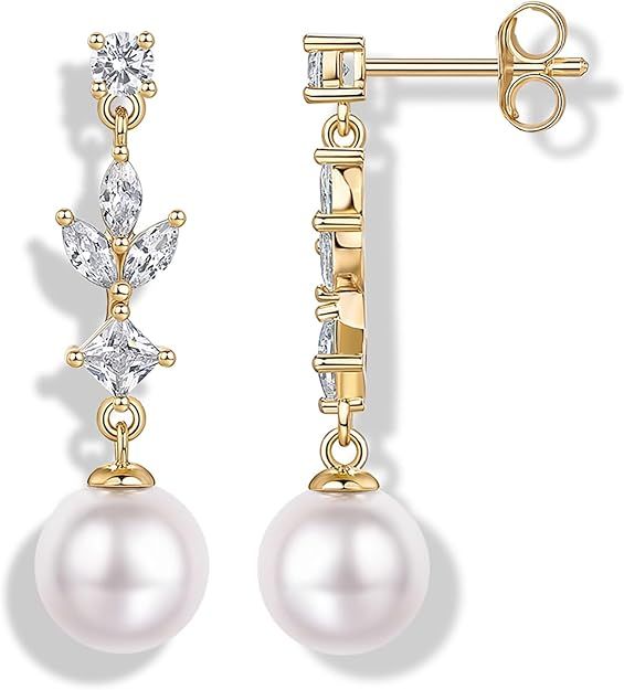 Pavoi Gold-Tone Pearl Drop Earrings