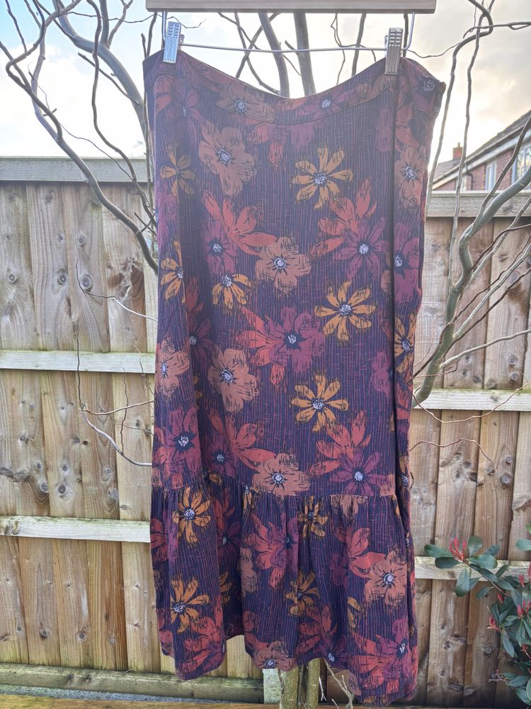 Seasalt Cornwall Floral maxi skirt 
