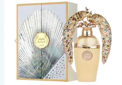 Areej Al Afeef Perfume Lattafa Bottle With Decorative Peacock Design