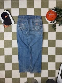 Blue Denim Jeans carhartt faded  image 1