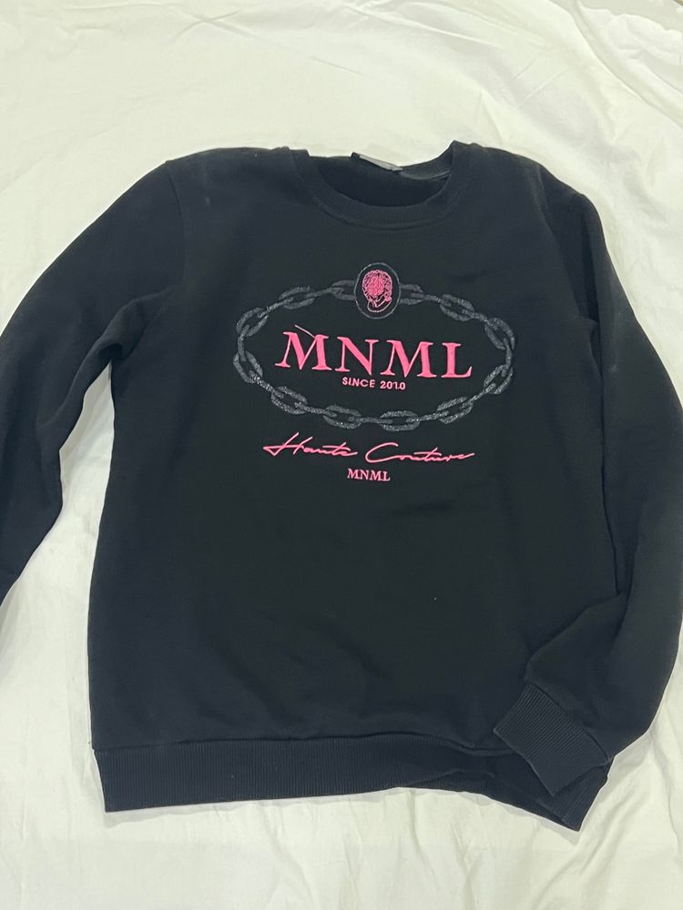 MNML black sweatshirt image 1