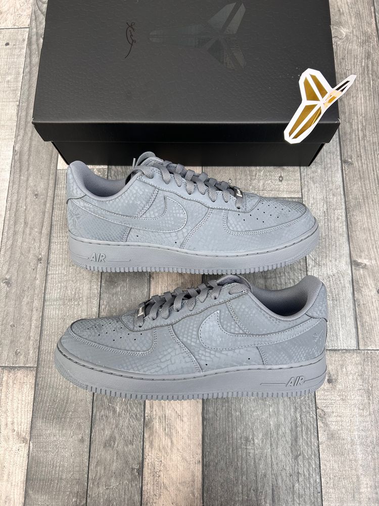 Nike Air Force 1 Low Trainers ‘KOBE Limited Edition Cool Grey’ - Size UK 9.5, 10, 11 obraz 1