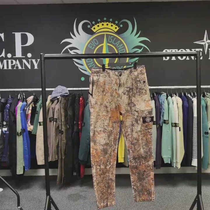 510 Stone Island cotton cordora paintball camo cargo  31 ret image 1