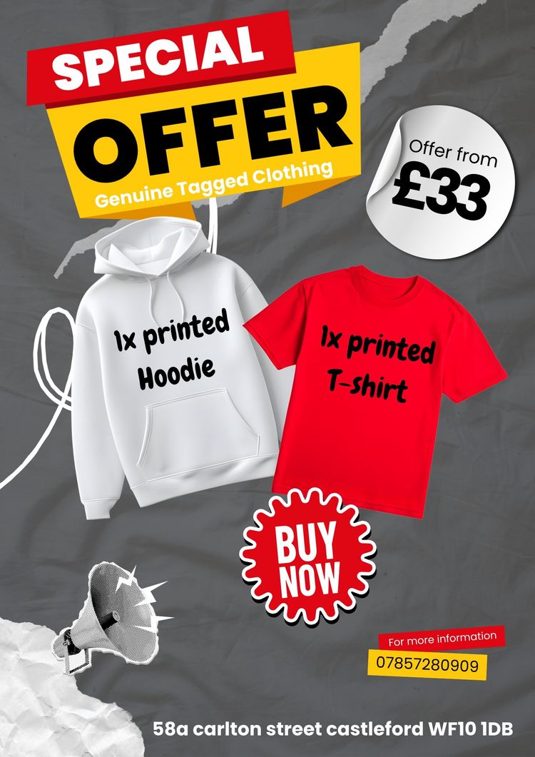 Other Printed Hoodie And Printed T-Shirt £33 deal  product image