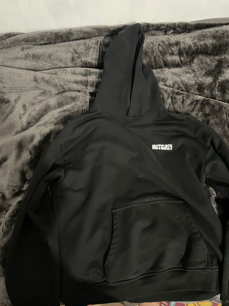 Not Grey black hoodie