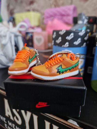 Nike Orange sb dunk Sneakers Keychain
