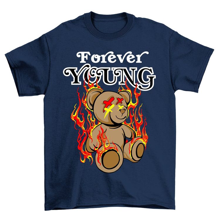 Forever Young Teddy Bear TShirt US image 2