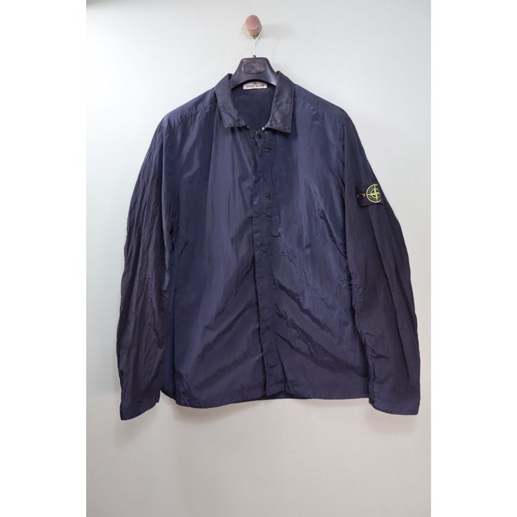 Stone Island Navy Nylon Metal Overshirt