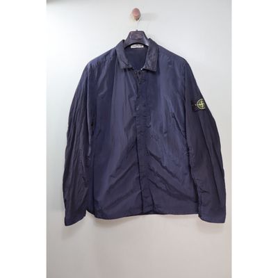 Stone Island Navy Nylon Metal Overshirt