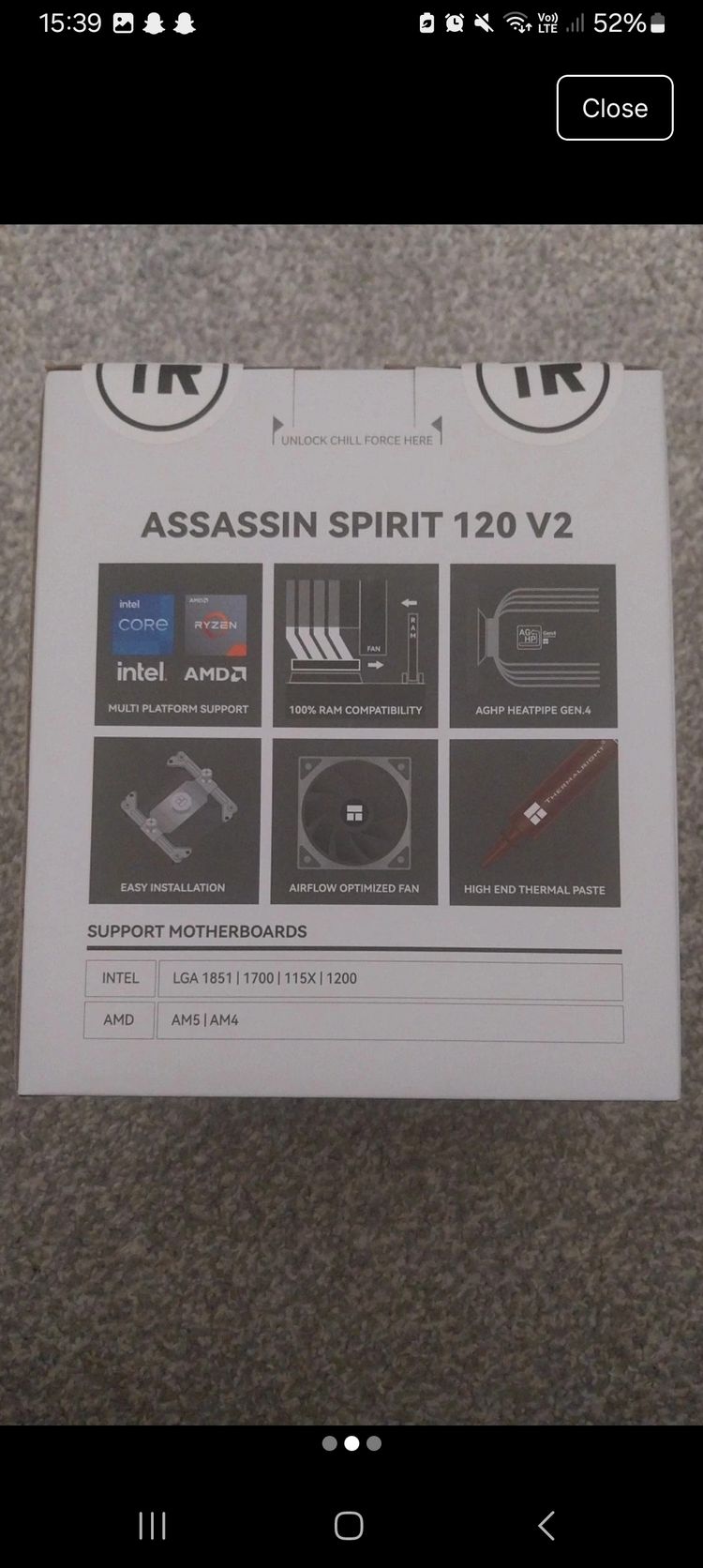 Thermalright Assassin Spirit 120 V2 Cpu Cooler image 2