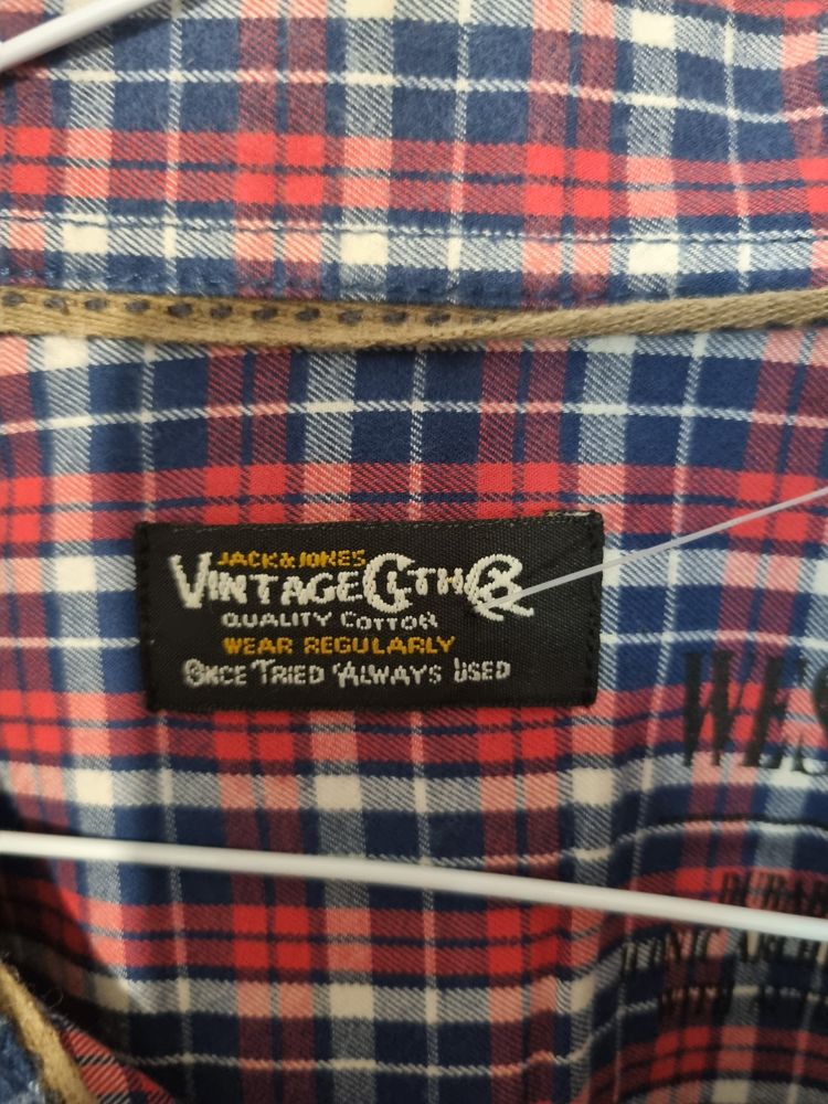 Jack & Jones Vintage Cotton Check Shirt
