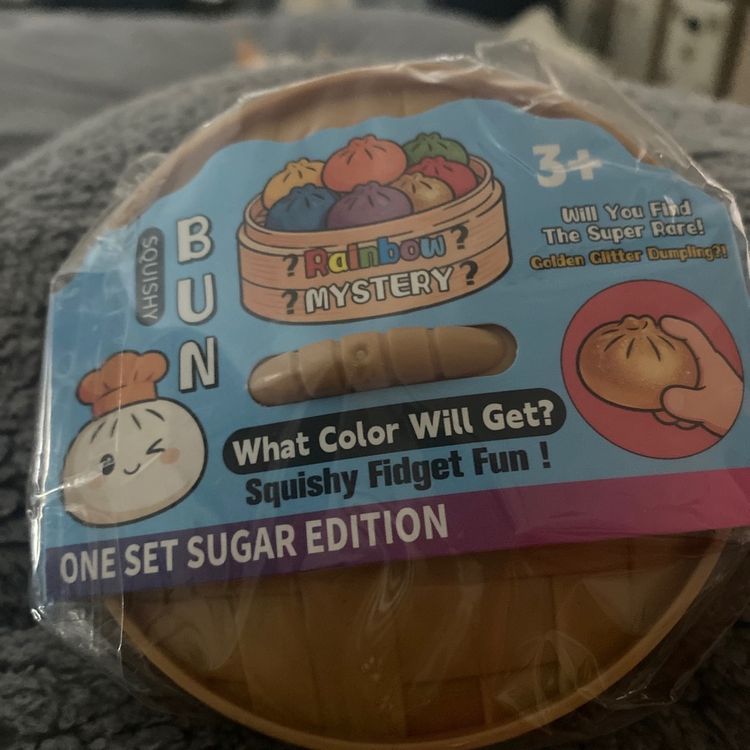 Rainbow Mystery Squishy Fidget Bun image 1