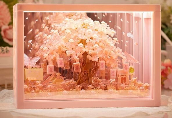 other Pink Building Blocks Decorative Tree Set product image