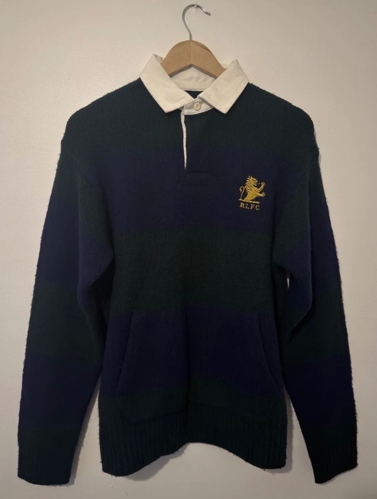 Polo Ralph Lauren RLFC Rugby Sweater 90% Wool 10% Cashmere NWT US S 3