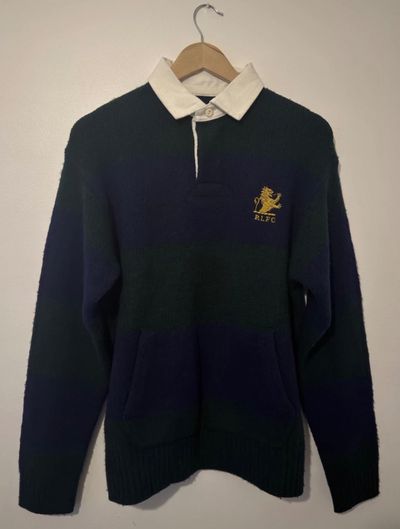 Polo Ralph Lauren RLFC Rugby Sweater 90% Wool 10% Cashmere NWT US S 3