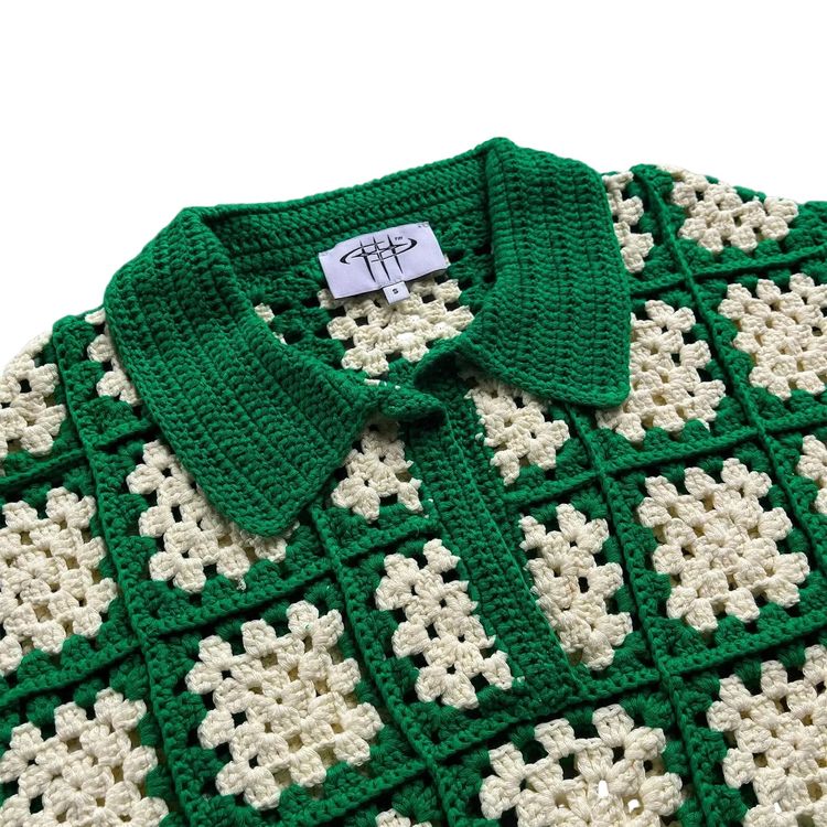 On My Way Crochet Polo Green obraz 2