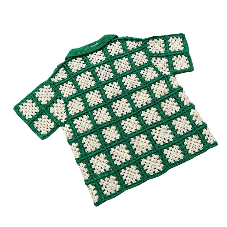 On My Way Crochet Polo Green obraz 3
