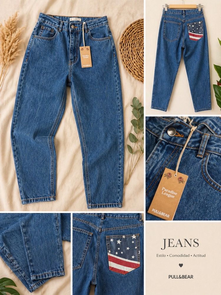 Pull&Bear Blue Jeans image 1