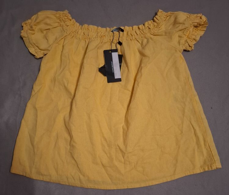 Yellow Off-Shoulder Blouse image 1