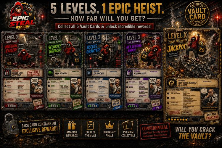 Other Epic Steal Store Vault Cards product image