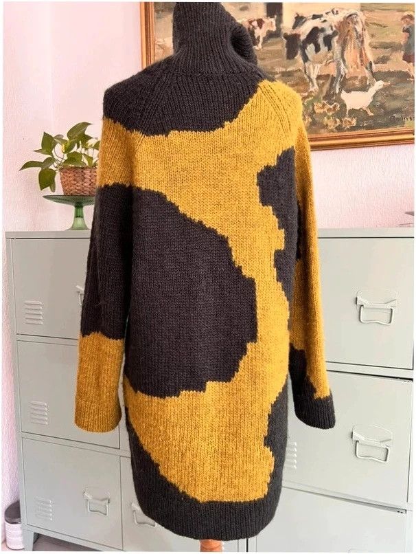 Cos 100% wool oversized turtleneck knit sweater 9