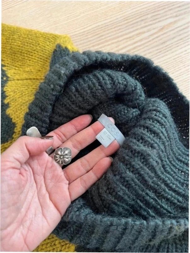 Cos 100% wool oversized turtleneck knit sweater 6