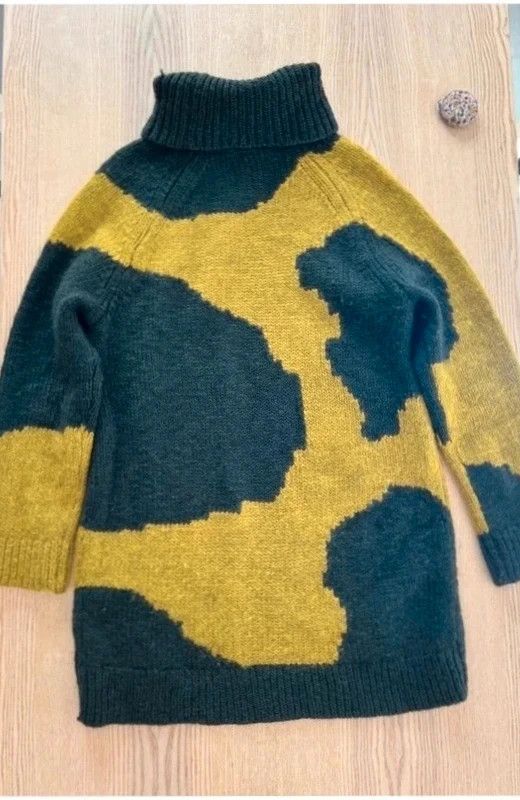 Cos 100% wool oversized turtleneck knit sweater 7