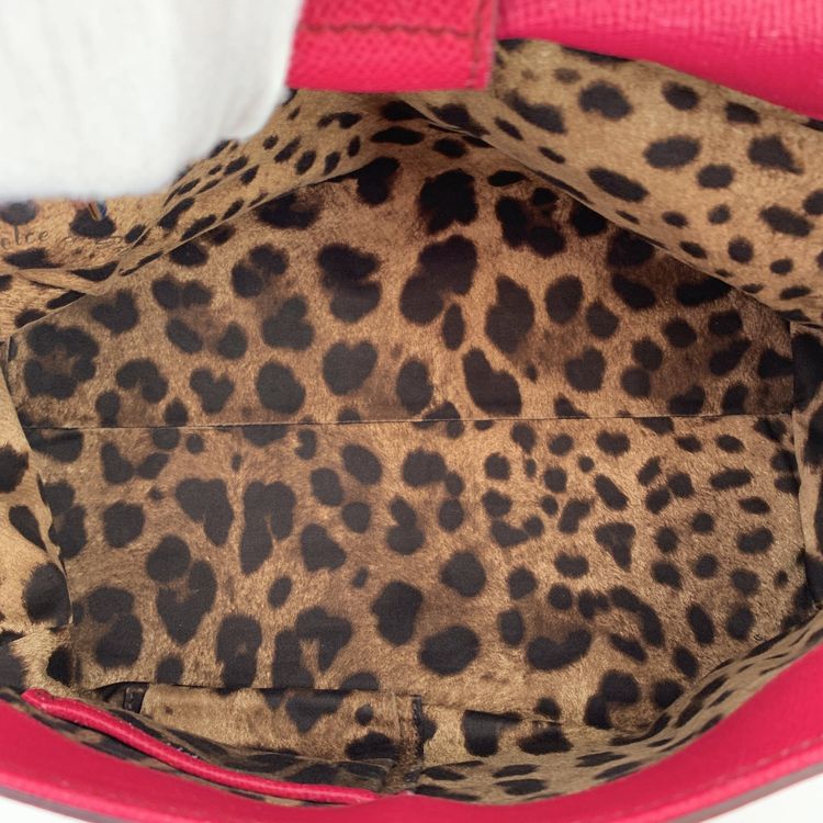 Dolce & Gabbana Leather Shoulder Bag Dauphine image 8