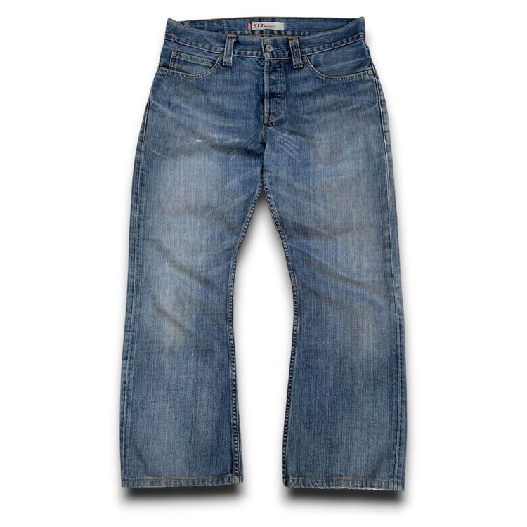 Levi's 512 2000's faded washed relaxed fit denim bootcut jeans (S)