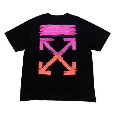 Off White XL Marker Arrows Black Tee Virgil Abloh