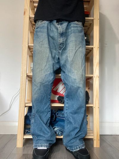 38W Vintage Baggy Dickies Jeans Blue