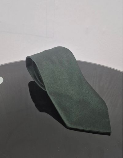 St Michael Mens Vintage Dark Green Polyester Neck Tie One Size Smart Work Formal