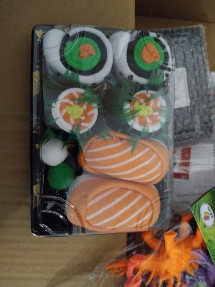Sushi Knit Socks Set. Three pairs image 1
