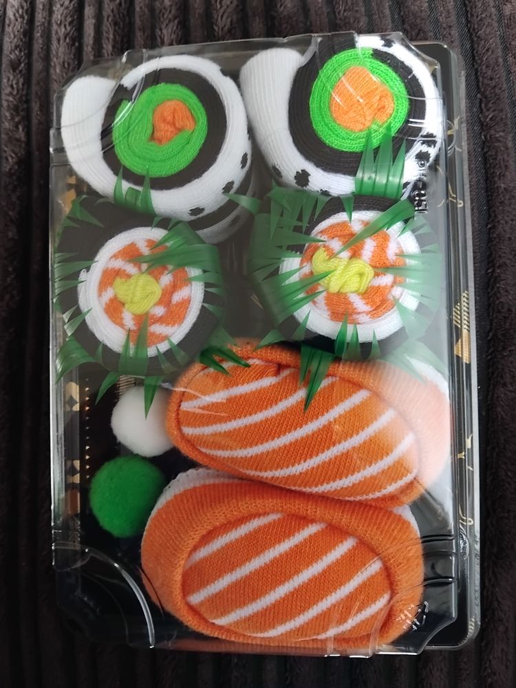 Sushi Knit Socks Set. Three pairs imagen 2