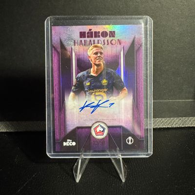 Hakon Haraldsson Auto /50 2025-26 Topps Deco