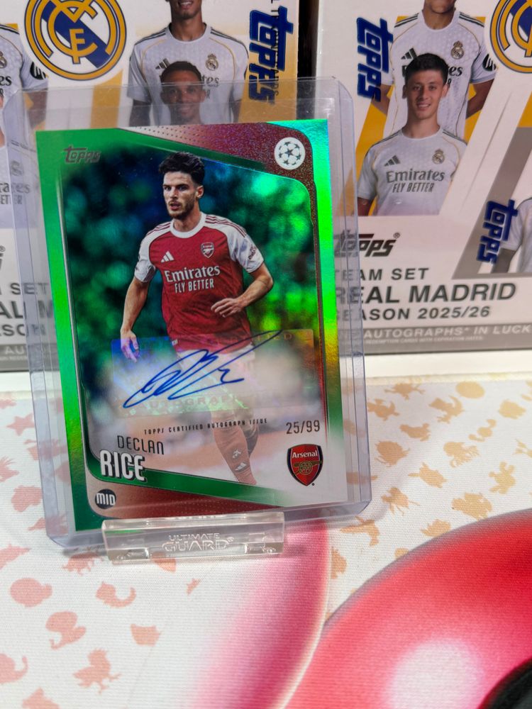 Topps Declan Rice Arsenal Football Trading Card