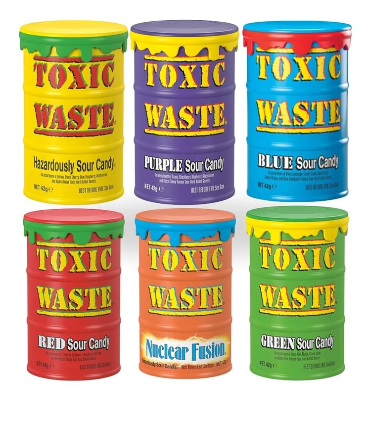 Junk Food Toxic Waste Sour Candy Barrels 6 drums product image