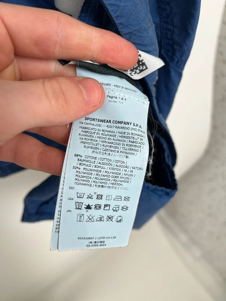 Stone Island Blue Cotton Blend Overshirt imagen 7