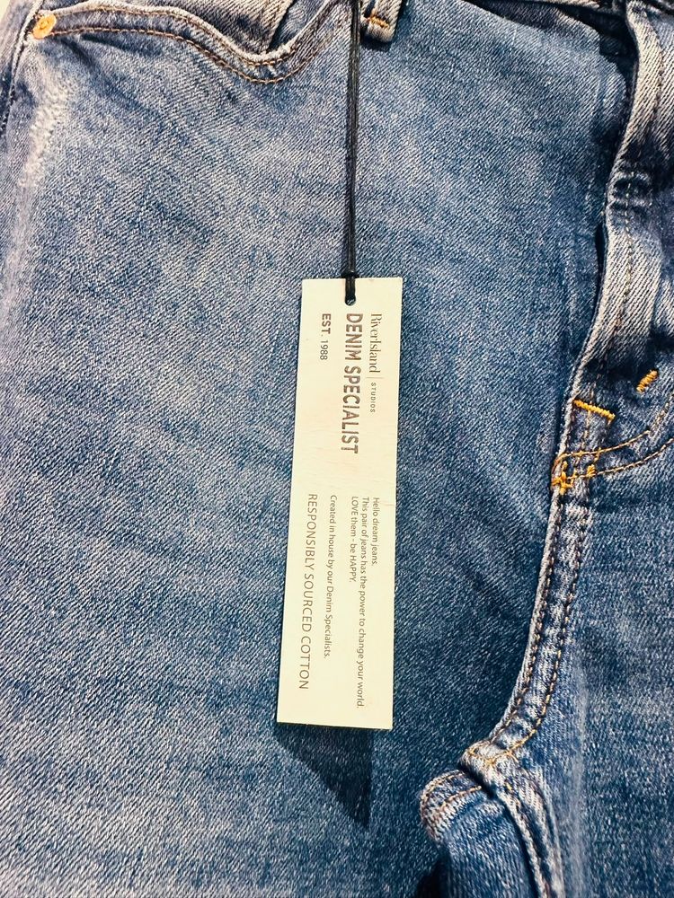 Blue Denim Jeans 12 Short obraz 3