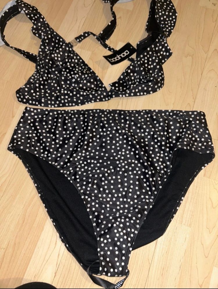 Boohoo Polka Dot Bikini Set obraz 2
