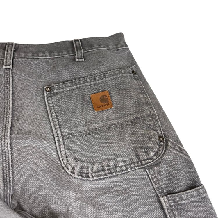 Carhartt Double Knee Original Fit Workwear Carpenter Trousers Grey obraz 5