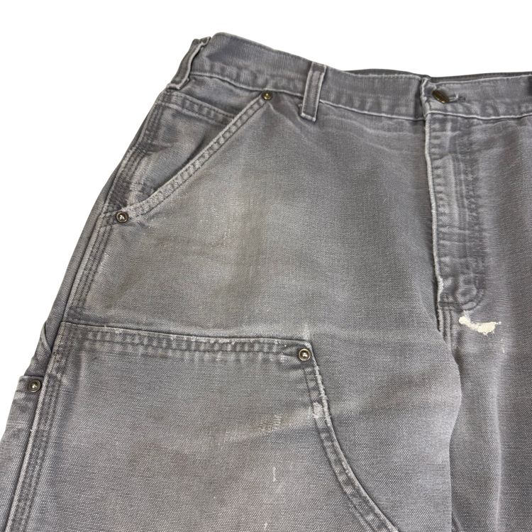 Carhartt Double Knee Original Fit Workwear Carpenter Trousers Grey obraz 9