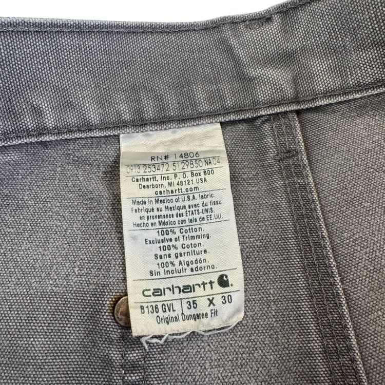 Carhartt Double Knee Original Fit Workwear Carpenter Trousers Grey obraz 11